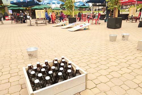 beer box in a street