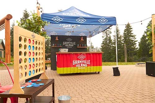game connect 4 in a stand in a granville festival