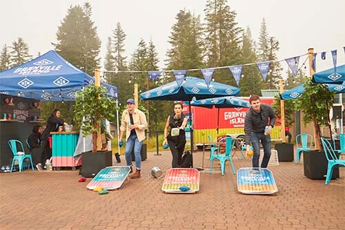 people play target shooting