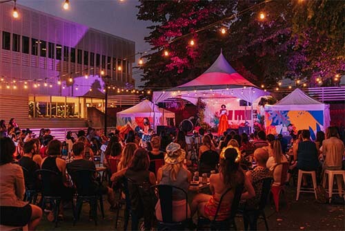 people in the granville festival