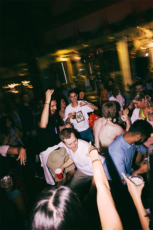 persons dancing in granville brewery