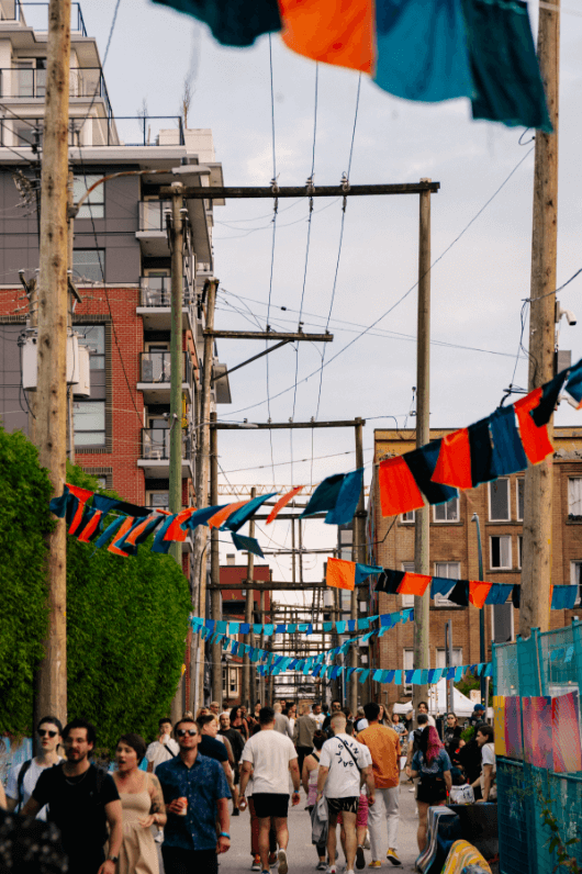 people in Granville festival