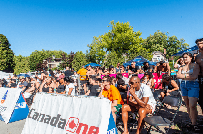 People showing a show
