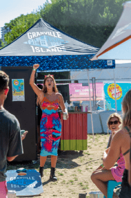 person raising their hand and speaking