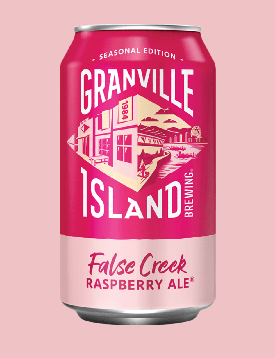 false creek raspberry ale can