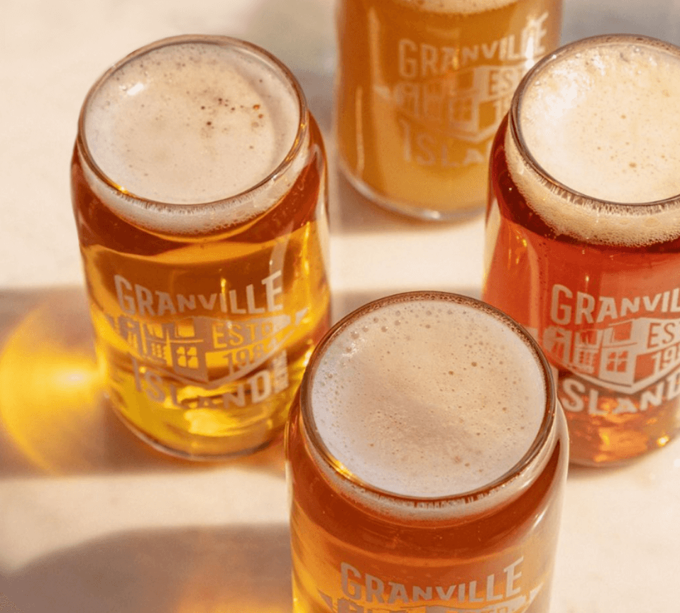 granville beer on glass