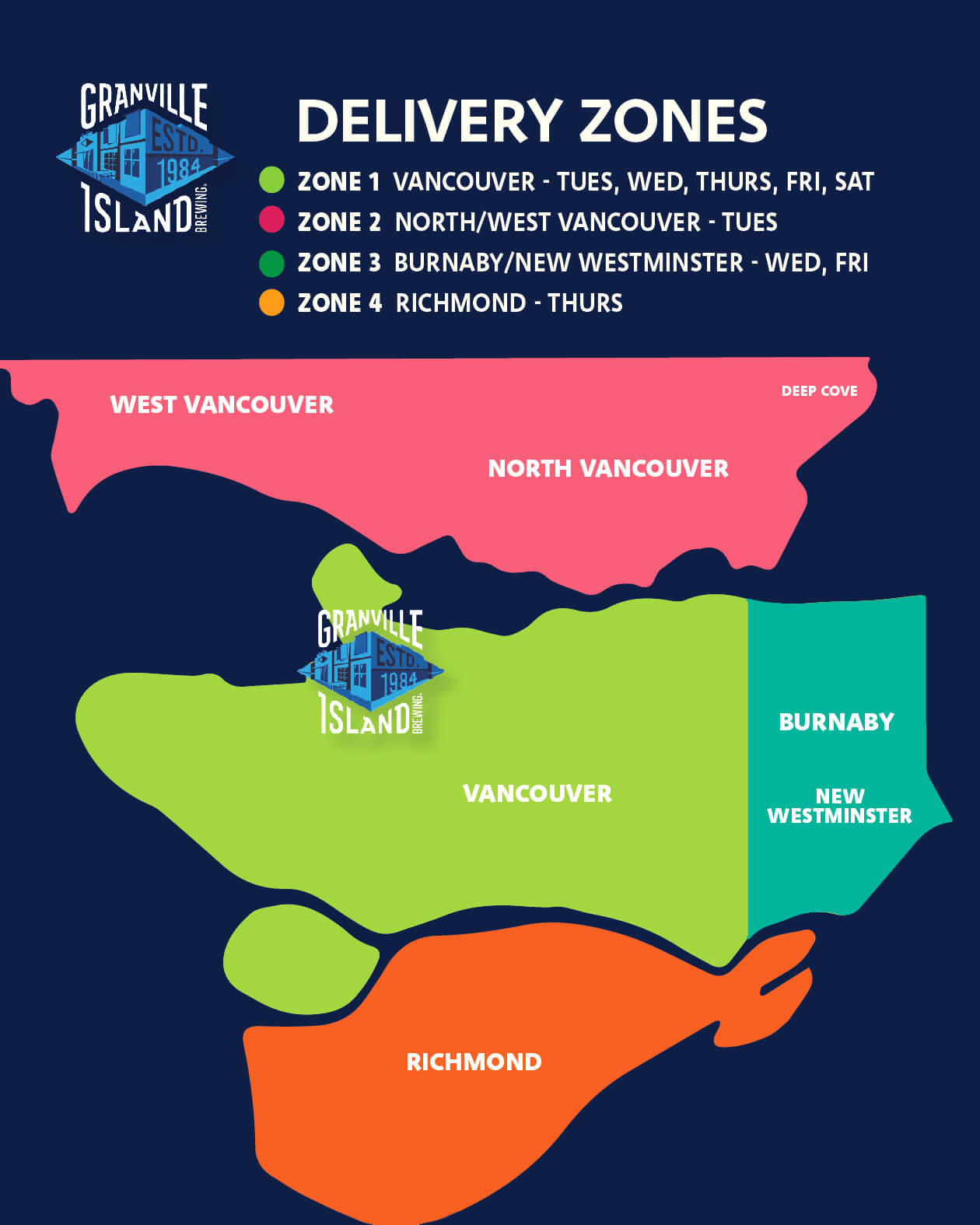 Map Delivery Zones GIB